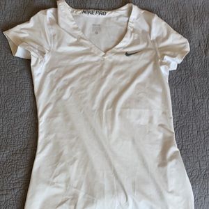 White Nike dri-fit shirt